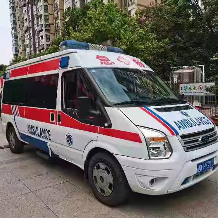 雁峰长途救护车护送病人返乡